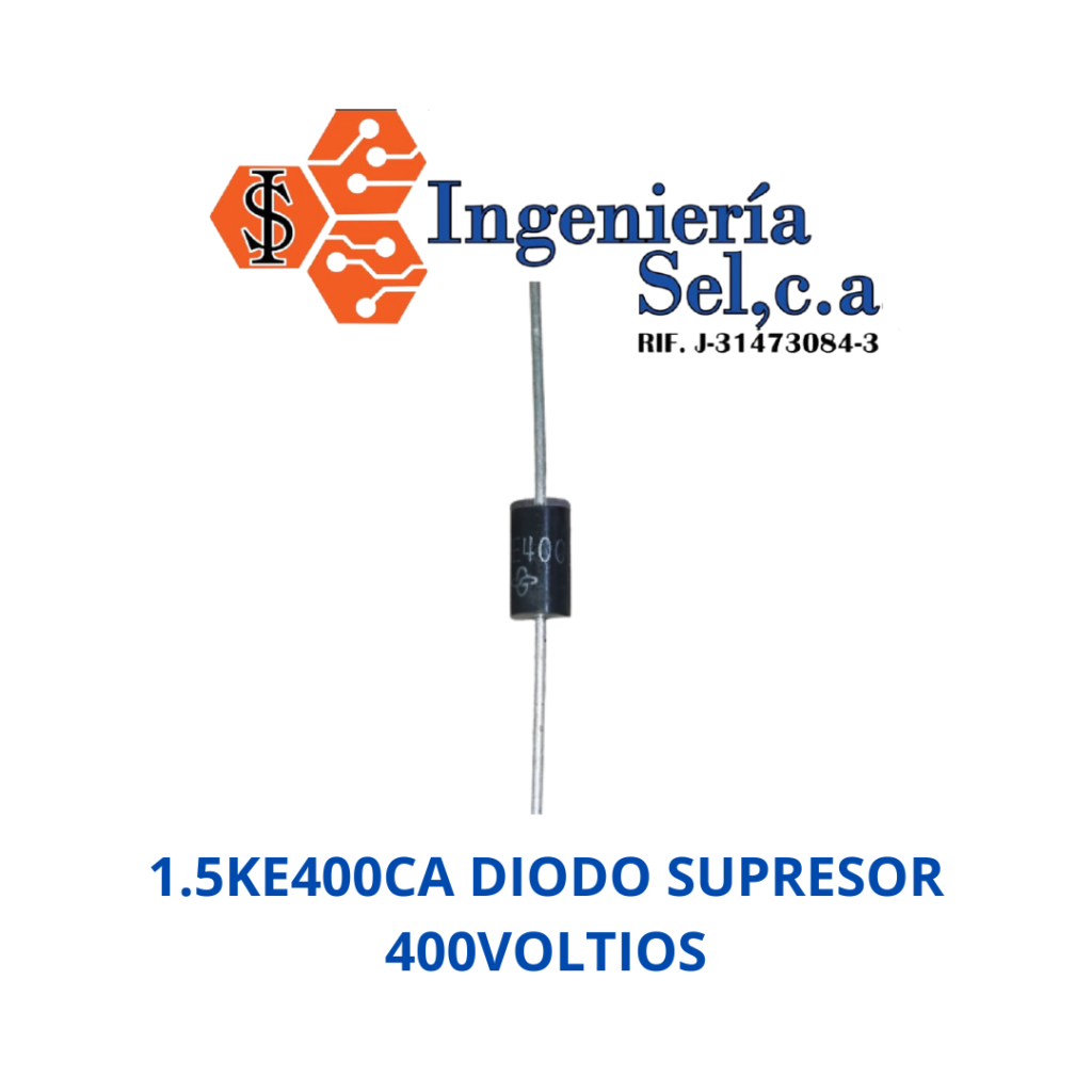 Diode Transil 1.5KE400CA - 1,5kW 380V Bidirectionnelle DO-201 Pour Protection électrique